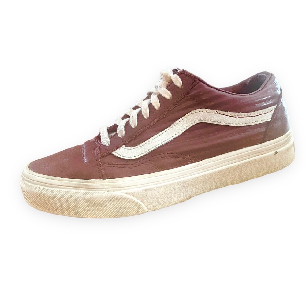 Vans Old Skool maroon leather size 5.5
